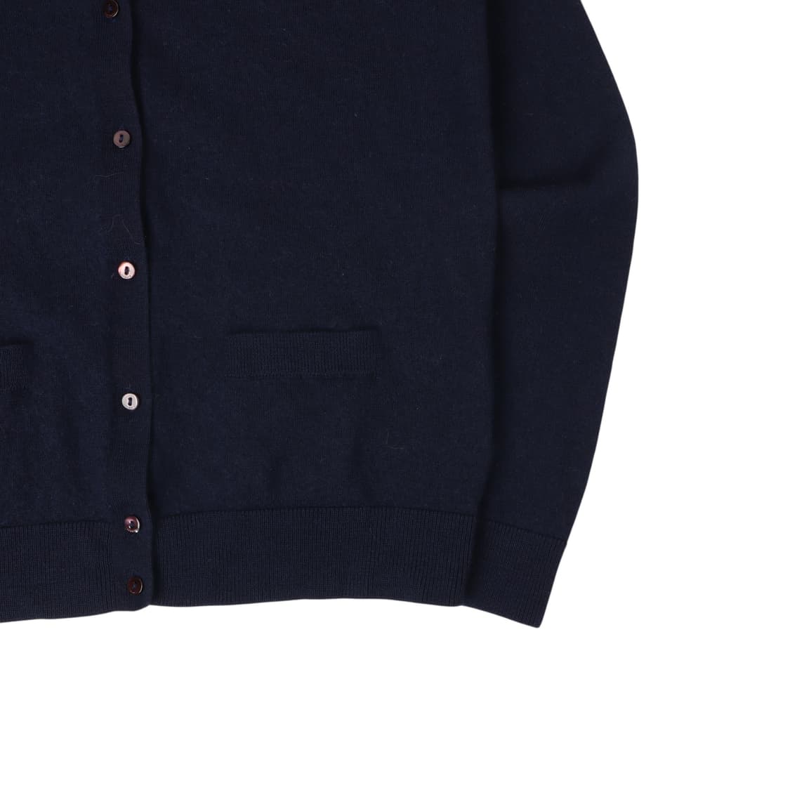 라코스테 네이비 울 라운드 버튼 가디건 상품이미지4