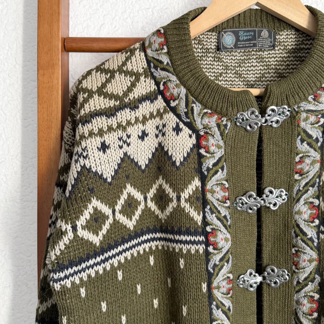 Norwegian Moss Knit Cardigan 상품이미지2