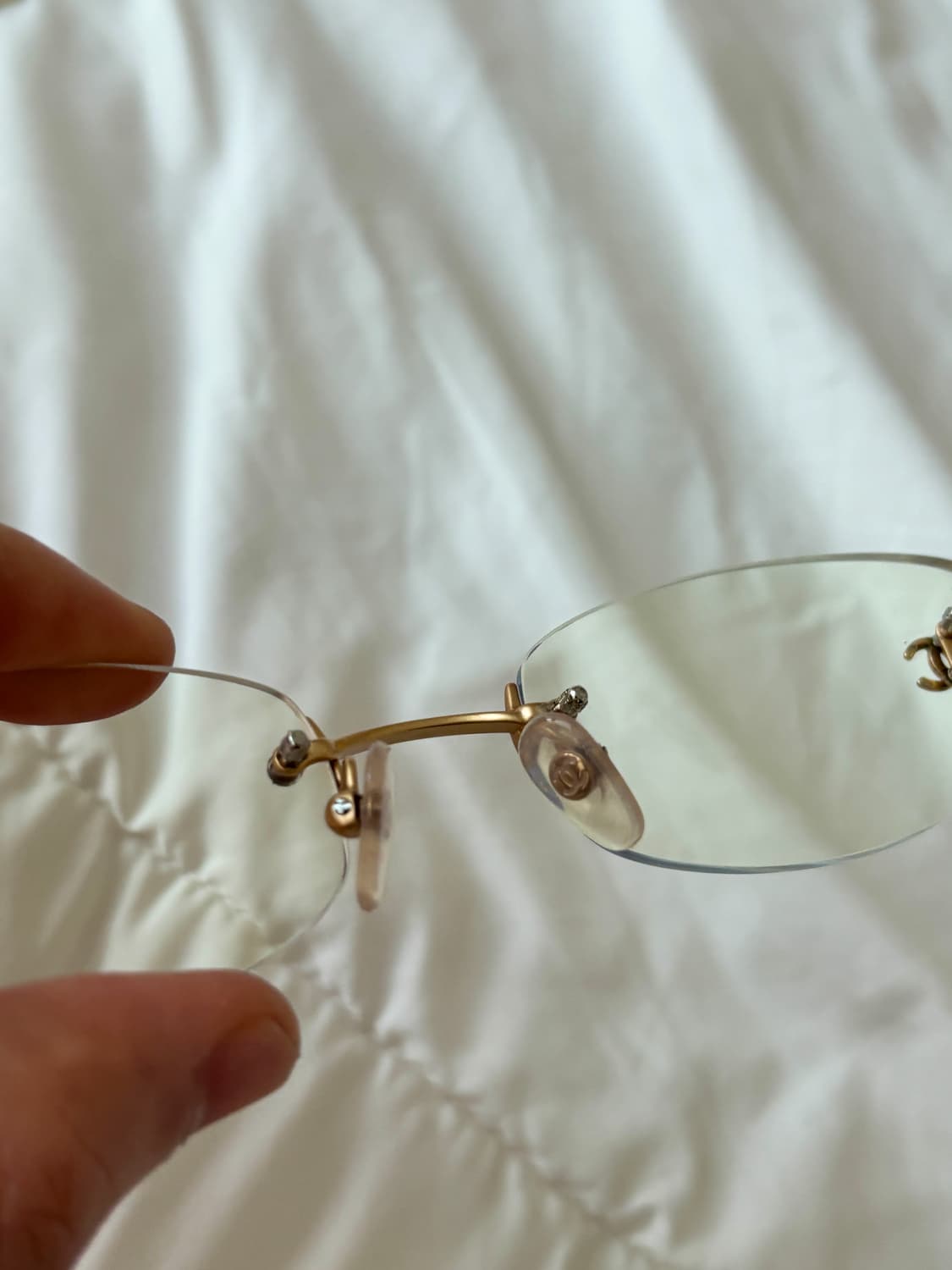 빈티지 샤넬 무테안경 y2k 긱시크 상품이미지6