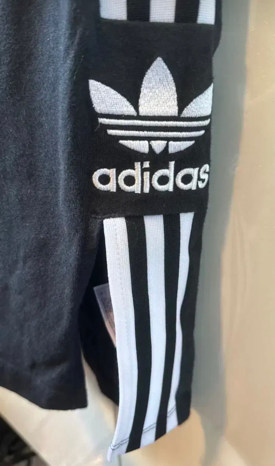 아디다스 삼선 블랙 반팔 원피스 상품이미지3