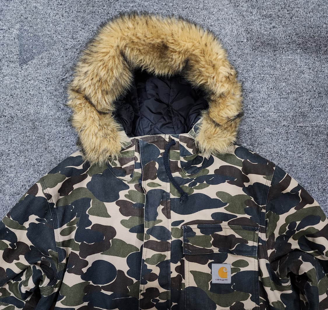 칼하트 시베리안 카모플라쥬 카모 파카 S 상품이미지4