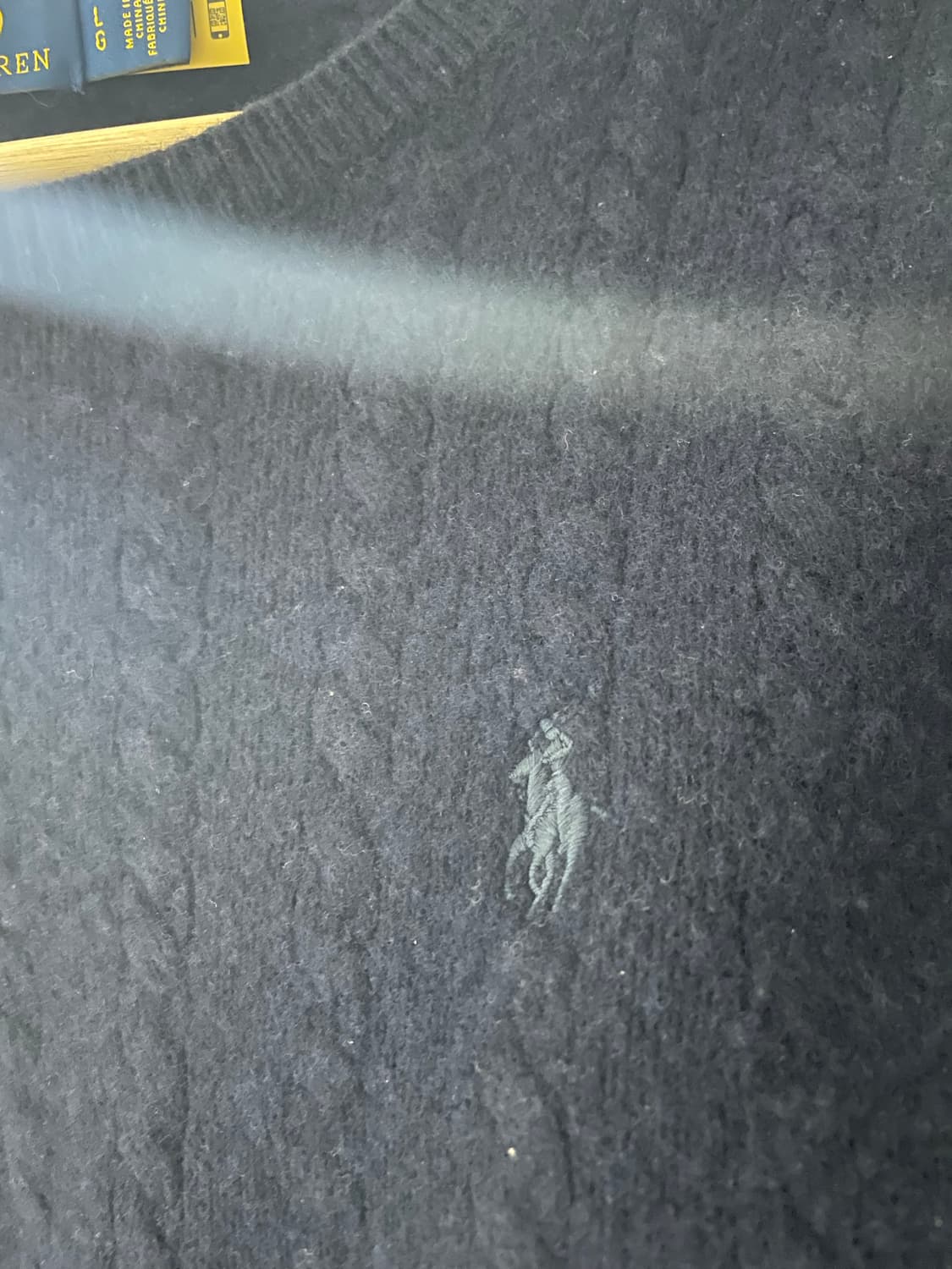 폴로 랄프로렌 울 케이블 니트L(QR정품) 상품이미지3