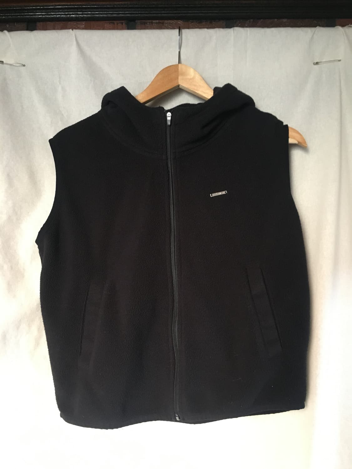 미세키서울 hoodie zip-up vest BLACK 상품이미지6