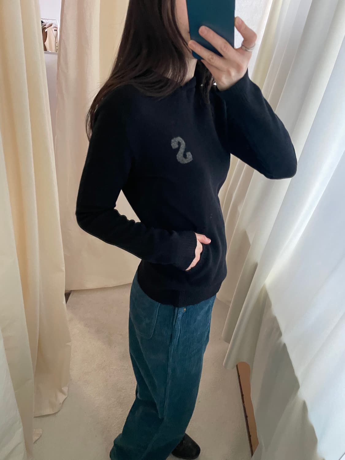 vintage system wool hoody knit 상품이미지8