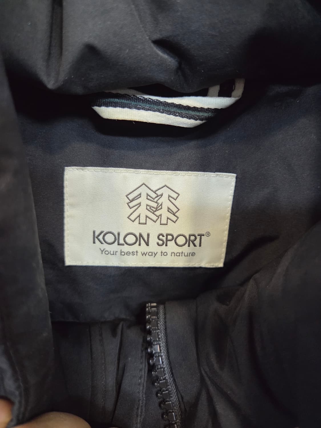 코오롱스포츠 백로고 롱패딩 105 상품이미지4