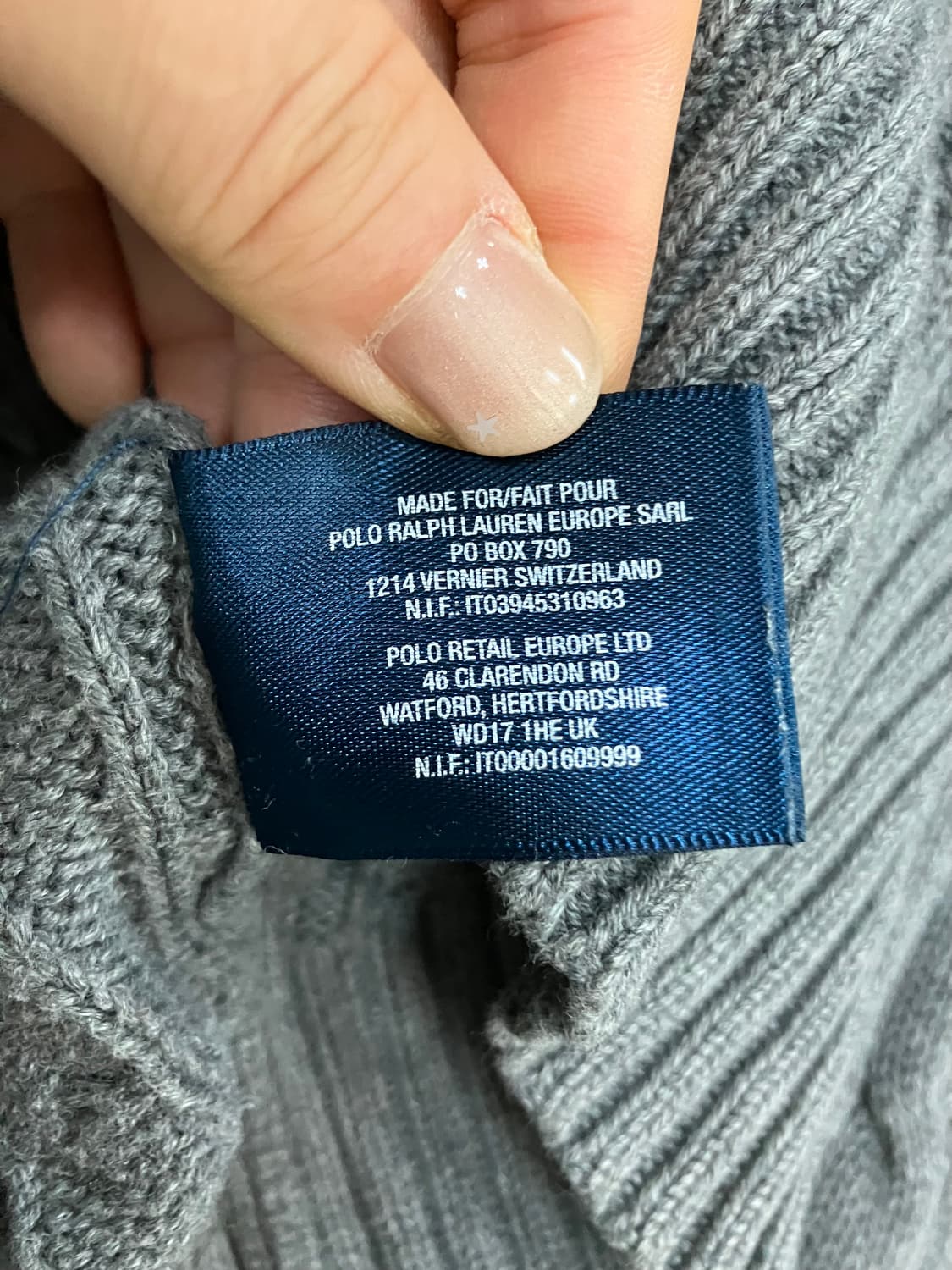 폴로 랄프로렌 케이블 니트 XL(18-20) 상품이미지4