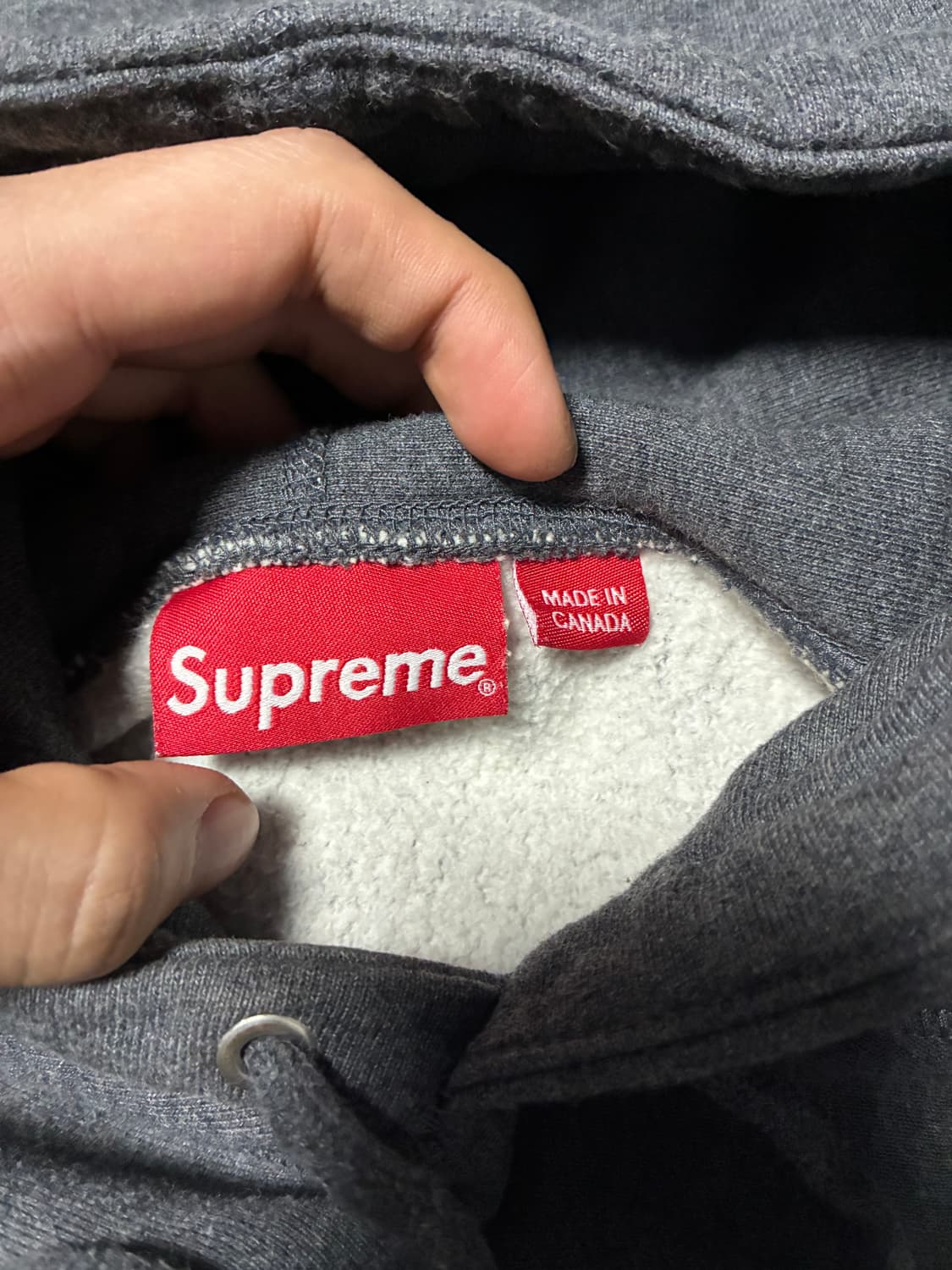 L) 슈프림 2021 박스로고 후드티 차콜 상품이미지4