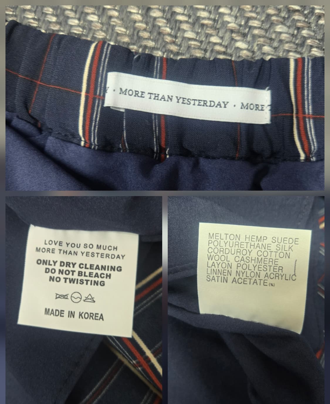 모어댄예스터데이 체크 패턴 프릴 캉캉 스커트 플리츠 밴딩치마 상품이미지9