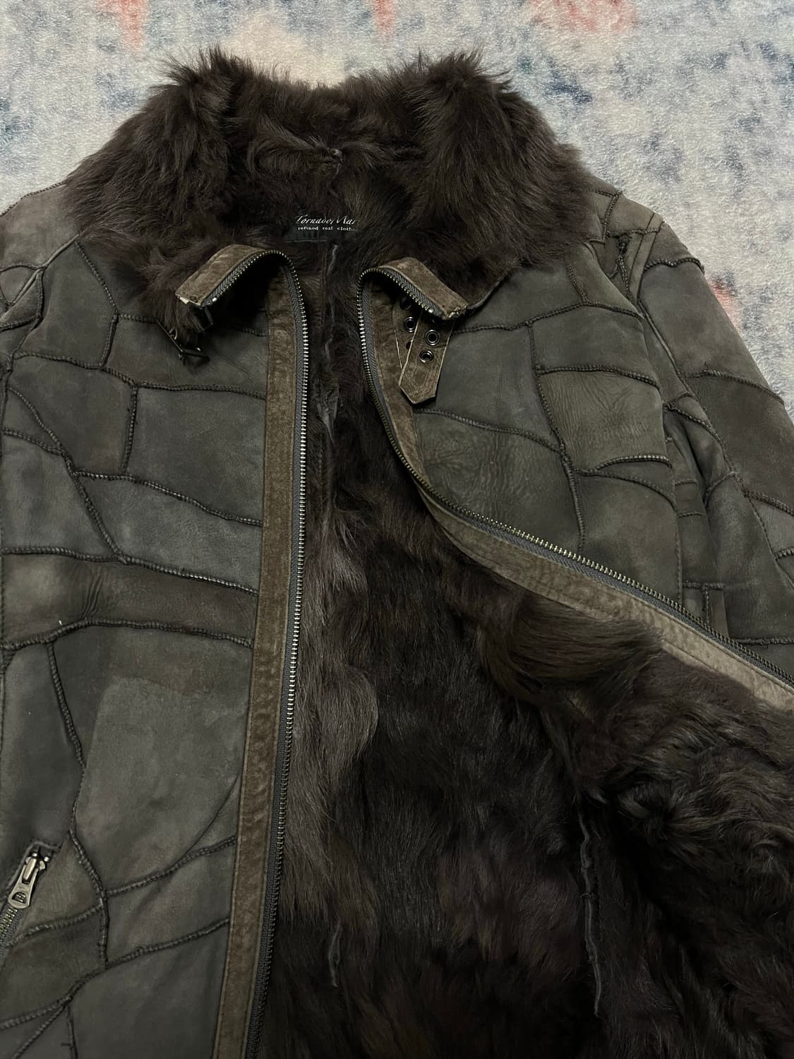 Tornado mart 00s patchwork trimming fur 상품이미지8