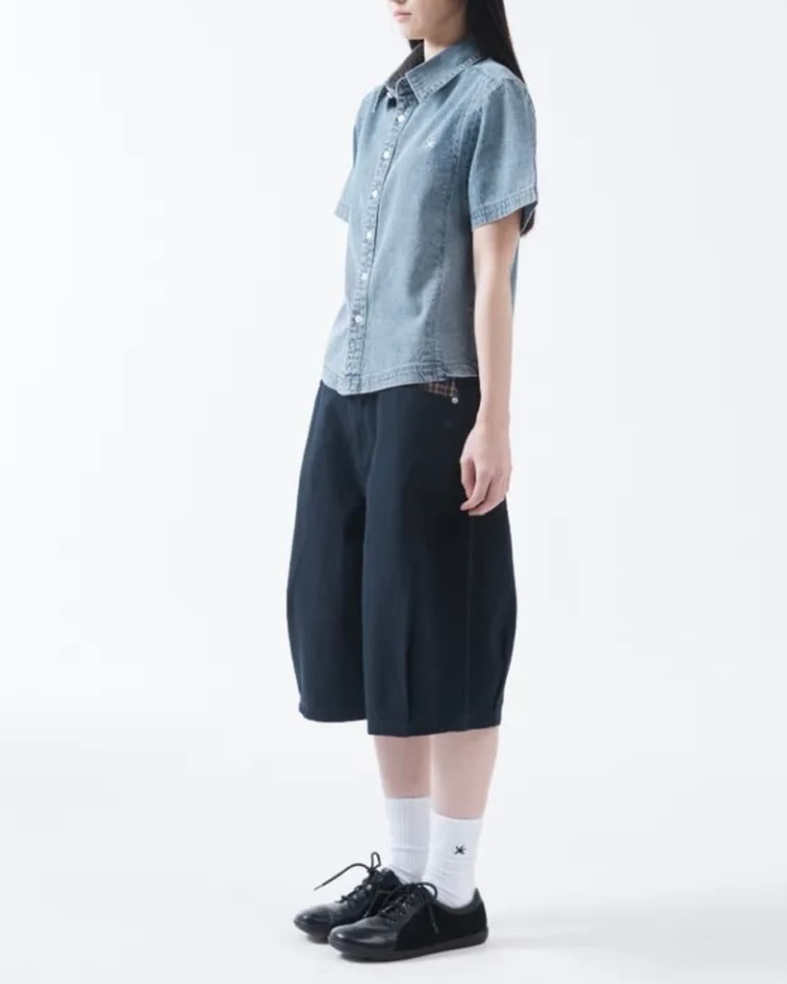 TCM check pocket half pants_L사이즈, 네이비 상품이미지4