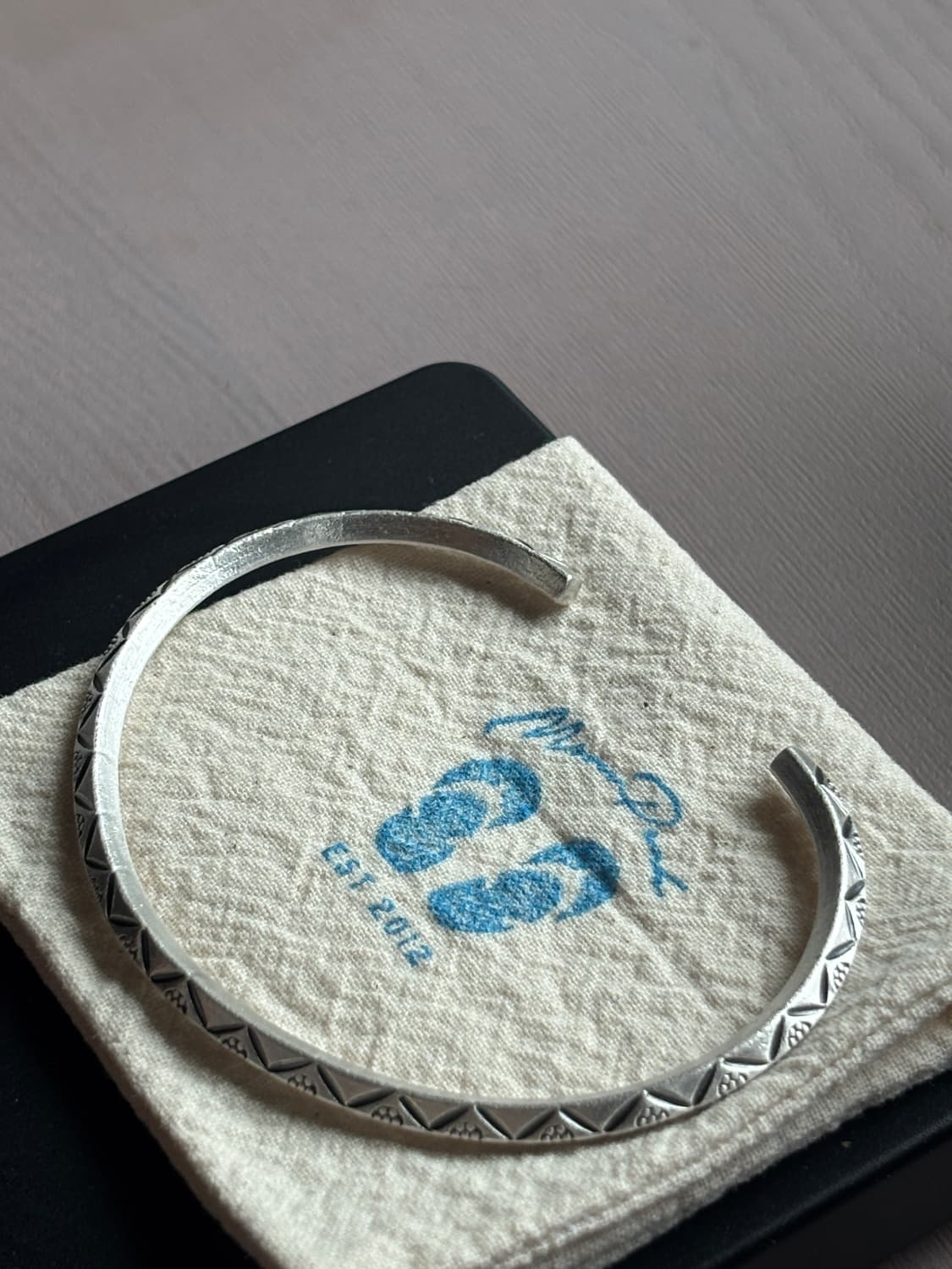 카렌 실버 각인 오픈 뱅글 (13.7g / 남녀공용 새상품) 상품이미지2