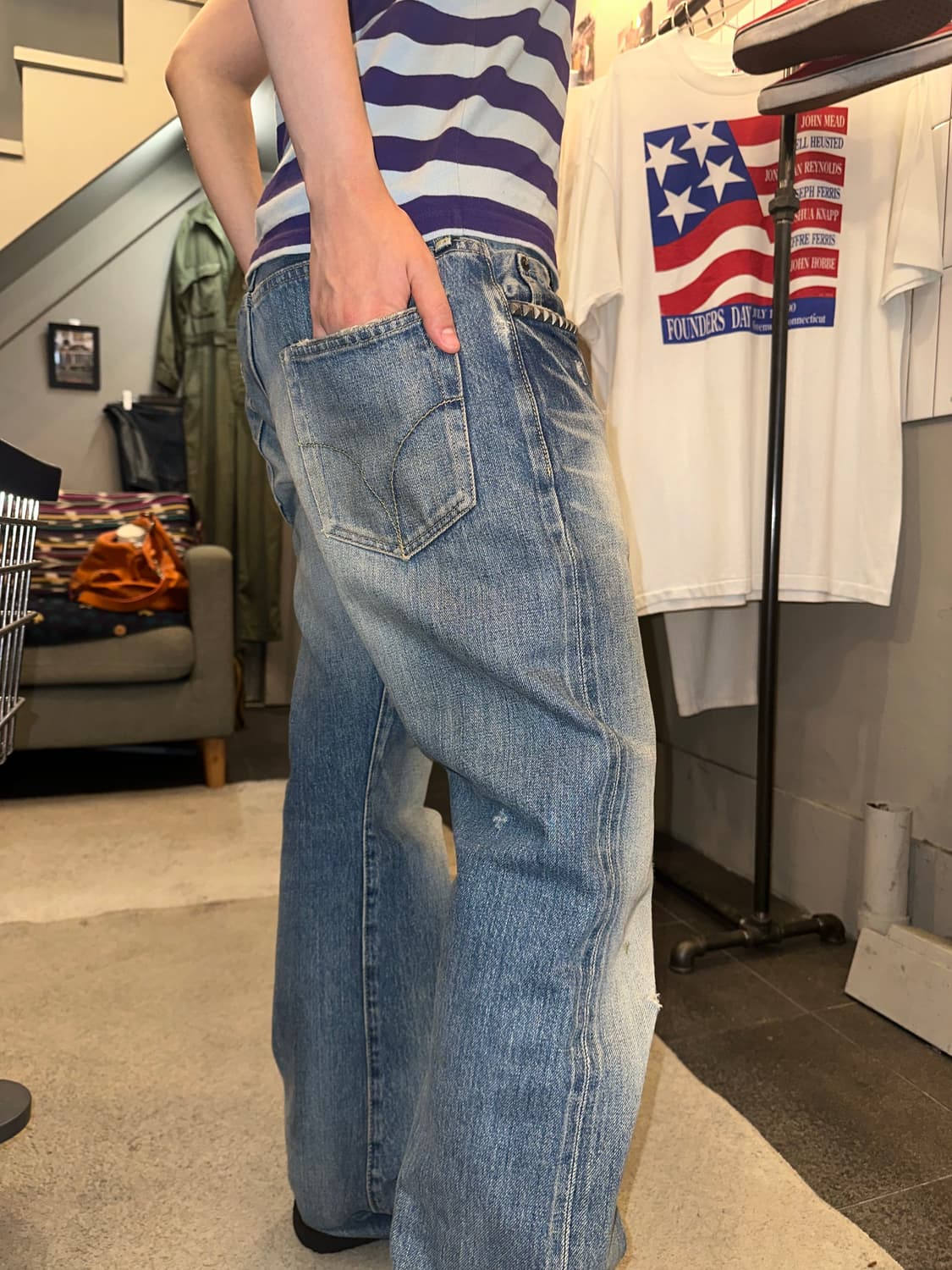 90‘s Hysteric Glamour XXX denim pants 상품이미지3