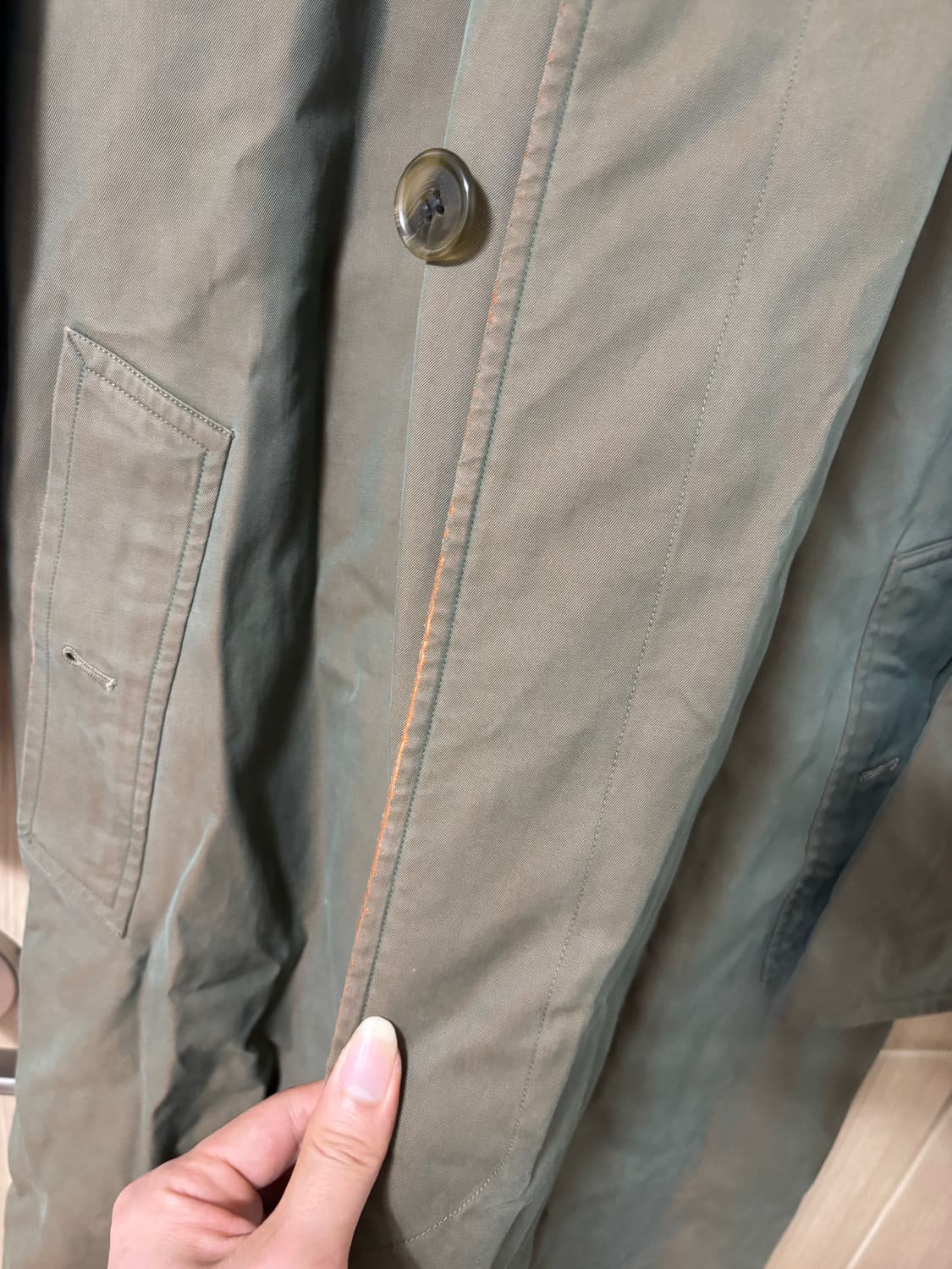 버버리 스타일 트렌치코트 카키 상품이미지9