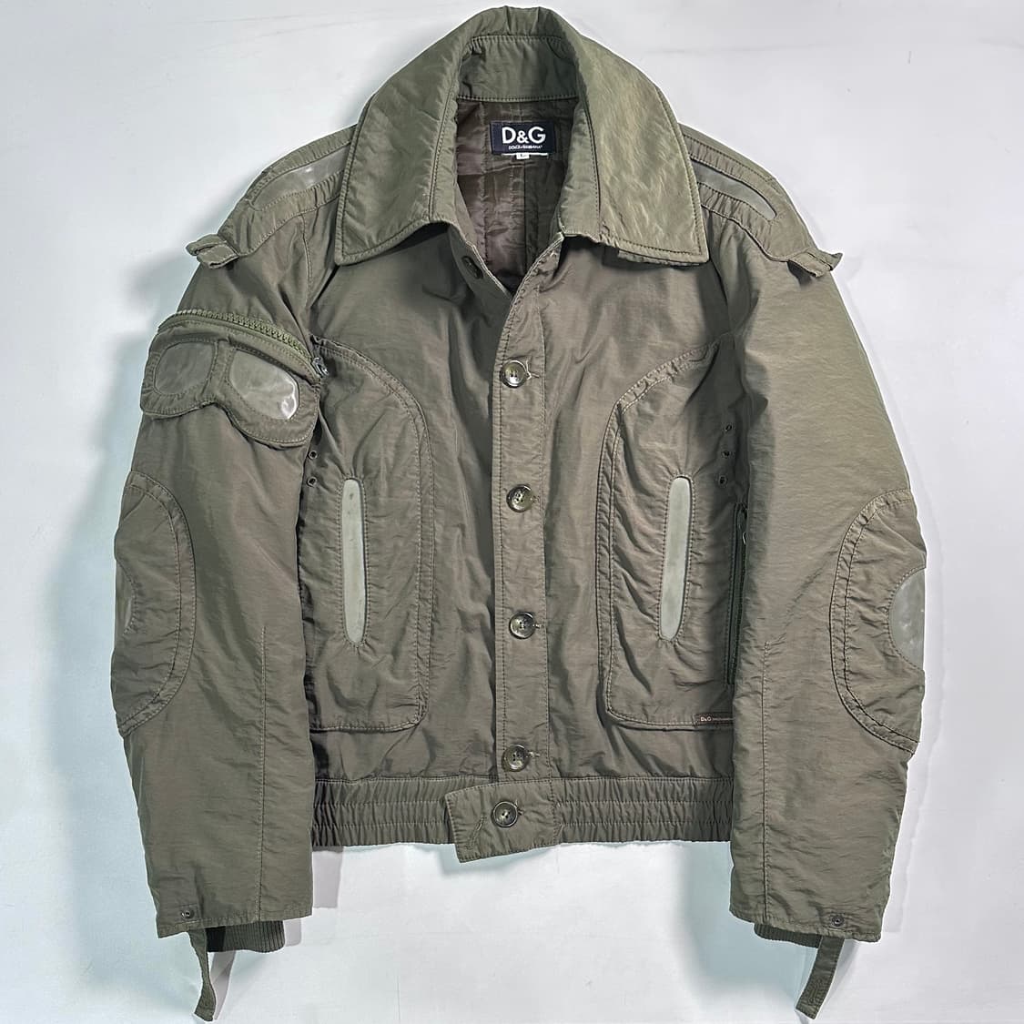 돌체 앤 가바나 멀티포켓 카키 봄버 자켓  상품이미지1