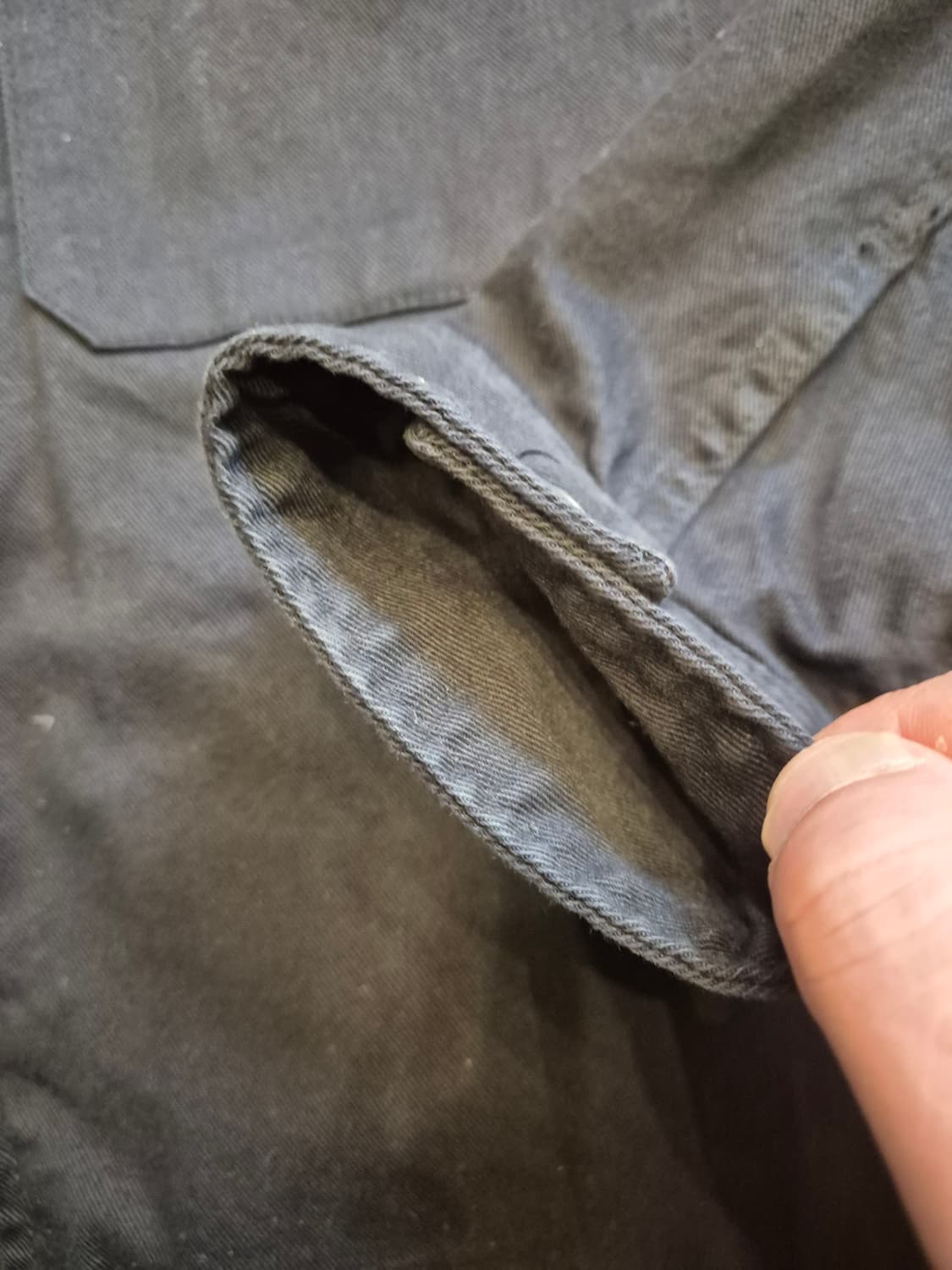 자라 유틸리티 포켓 오버핏 집업자켓 블랙 XL 상품이미지2