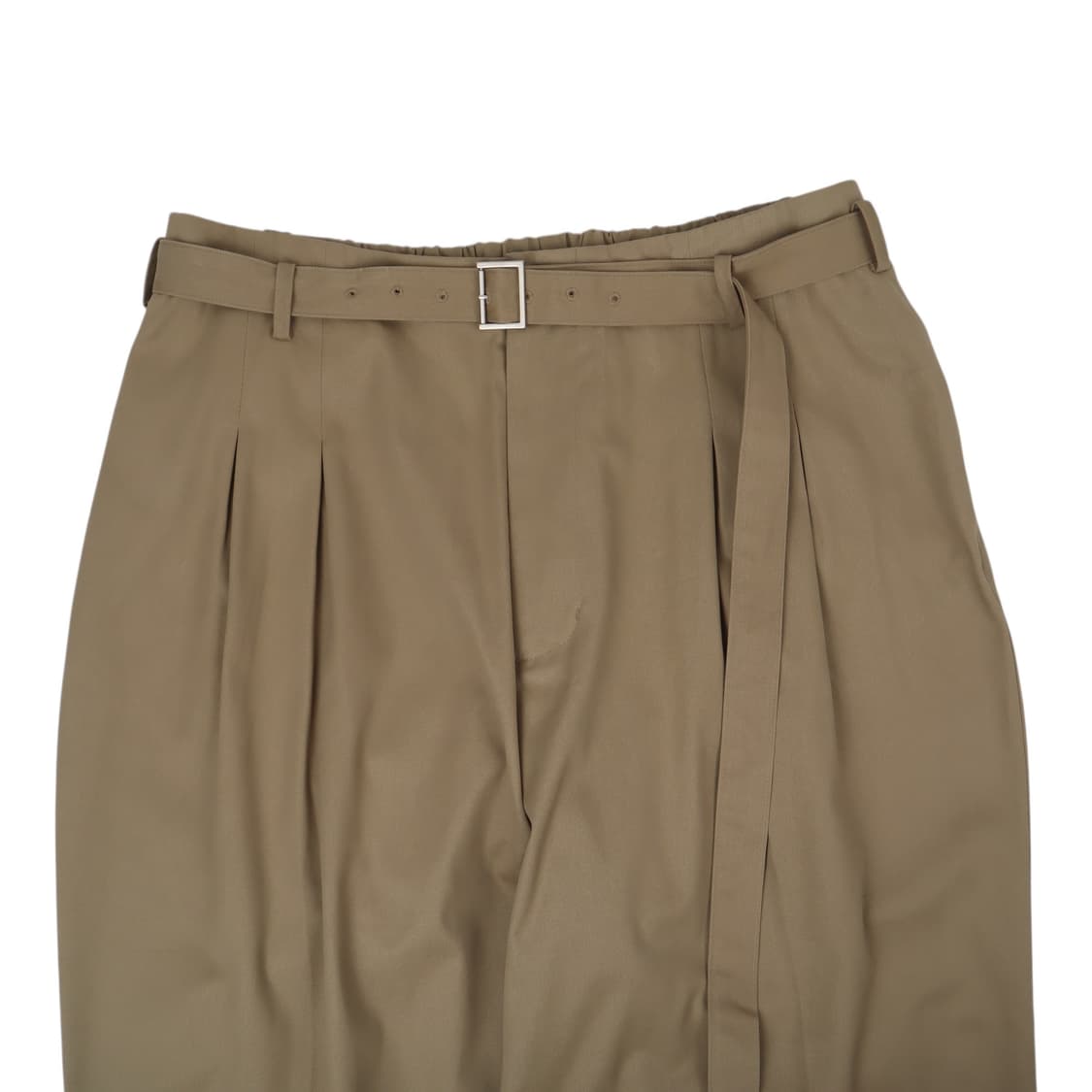 Youth 유스 벨티드 베이지 와이드 코튼팬츠 상품이미지2