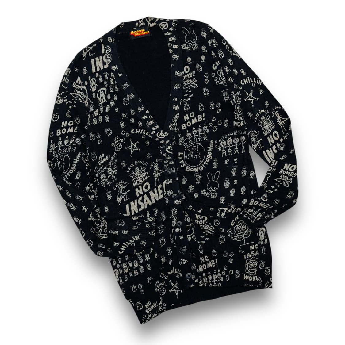 Hysteric Glamour Skull Drummer Cardigan 상품이미지3