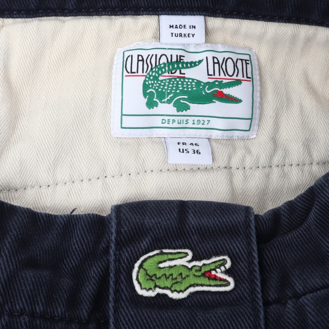 라코스테 네이비 클래식 코튼 치노팬츠 상품이미지8