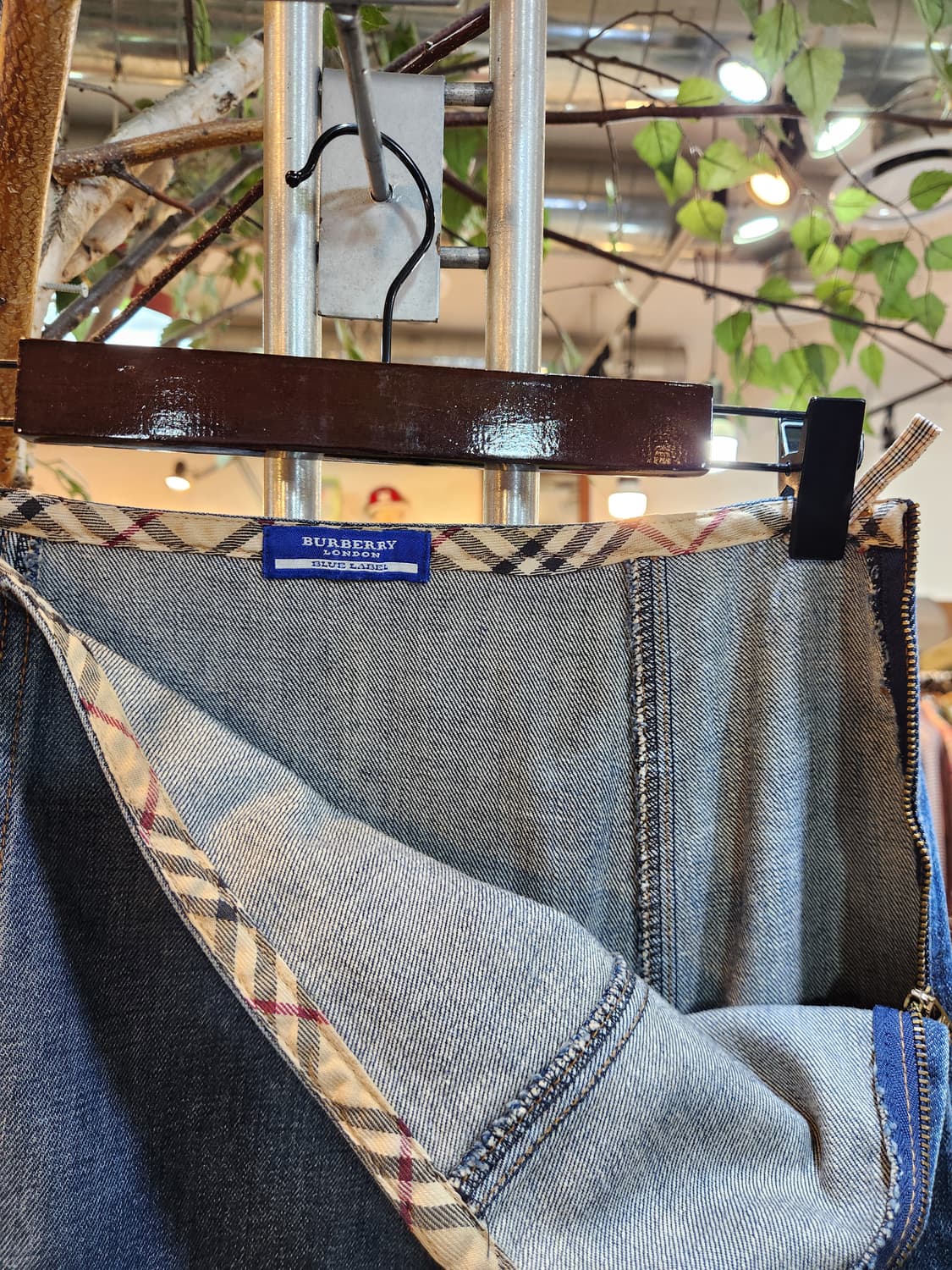 BURBERRY 버버리 블루라벨 데님 스커트 상품이미지8