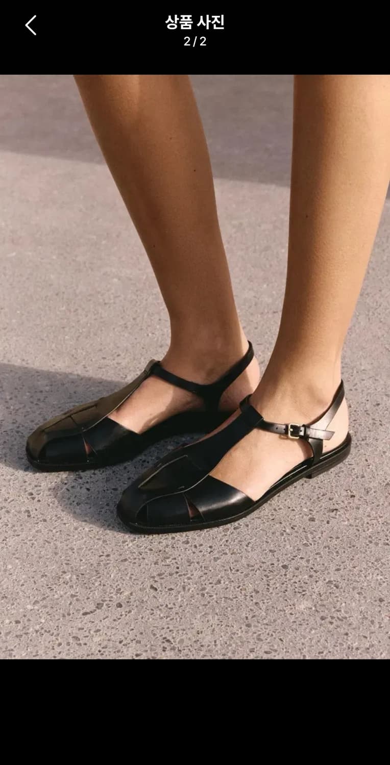 자라 멀티 스트랩 플랫 샌들 37 240 상품이미지2