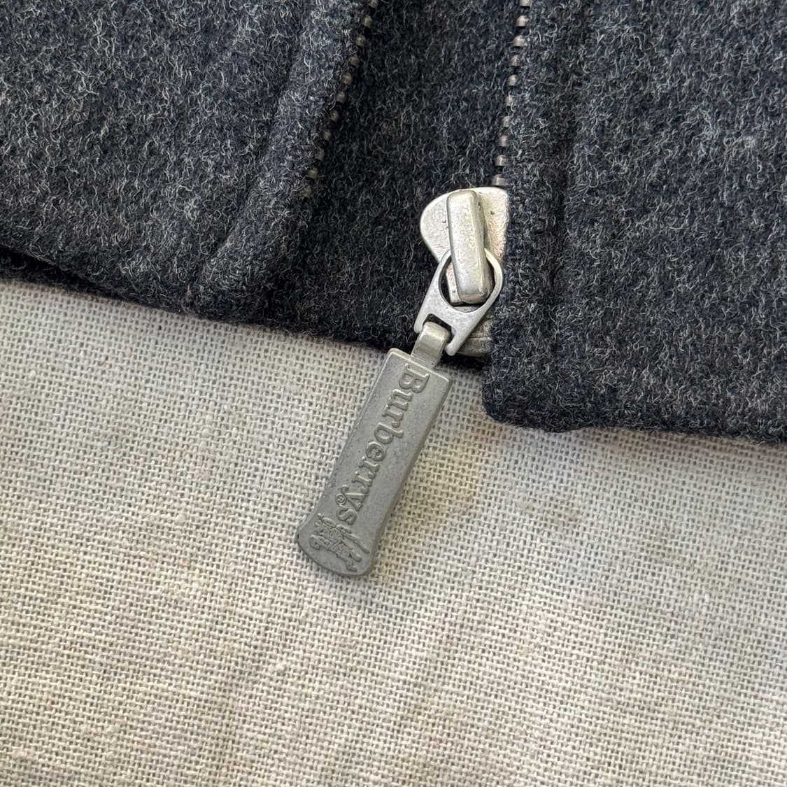 버버리 빈티지 캐시미어100% 집업 자켓 L 상품이미지5