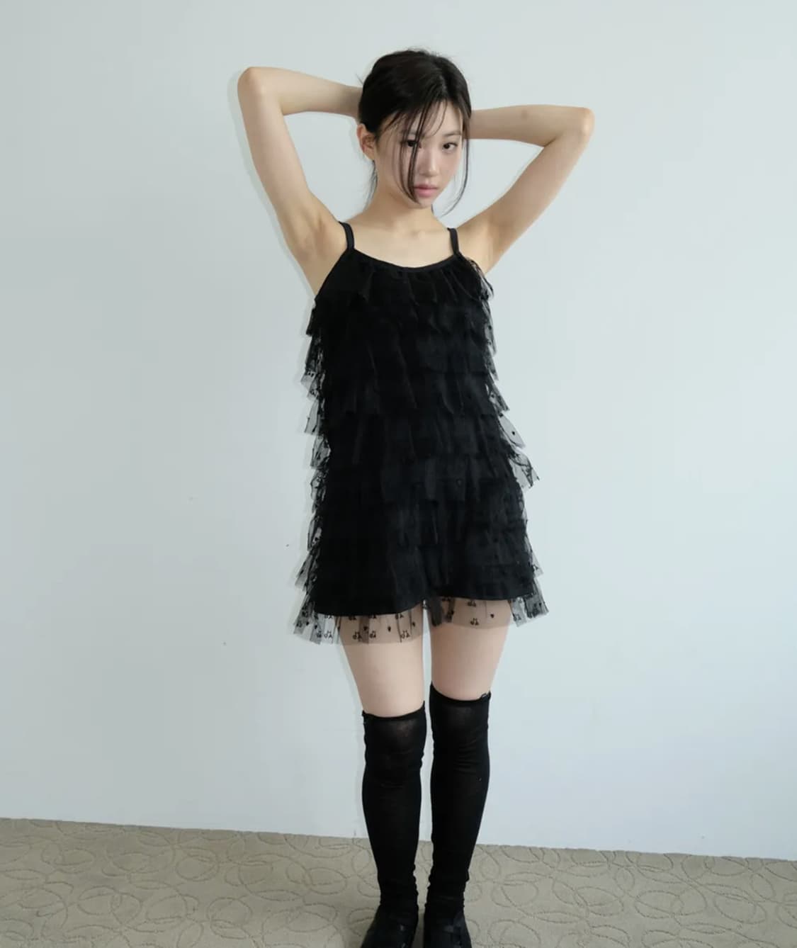 샤키리 캉캉 드레스 (블랙) 새상품 상품이미지1