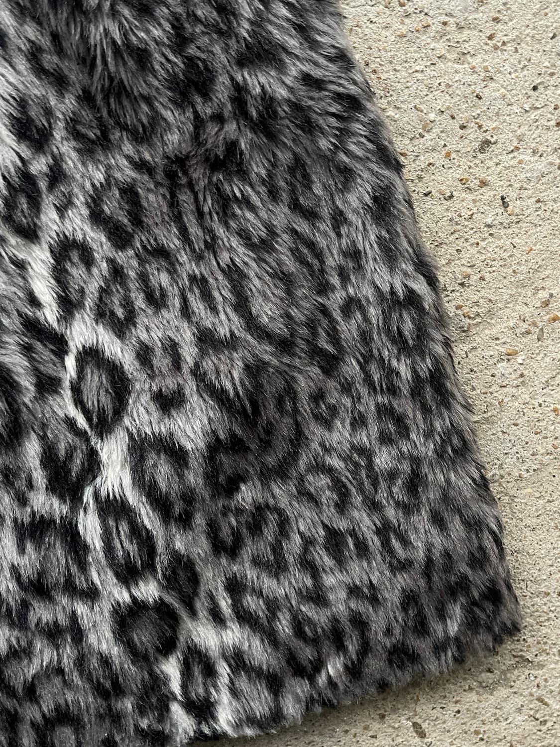 leopard fur banding skirt 상품이미지3
