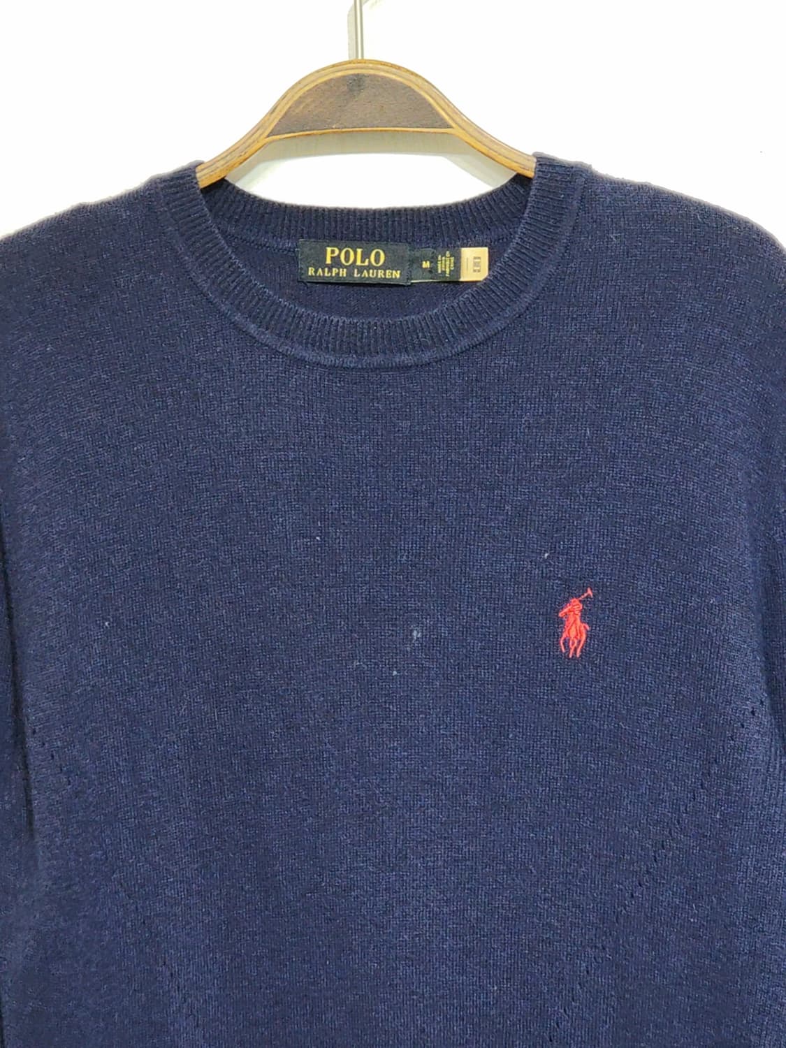 (L) 랄프로렌 폴로 니트 네이비 스웨터 로고 라운드  상품이미지2