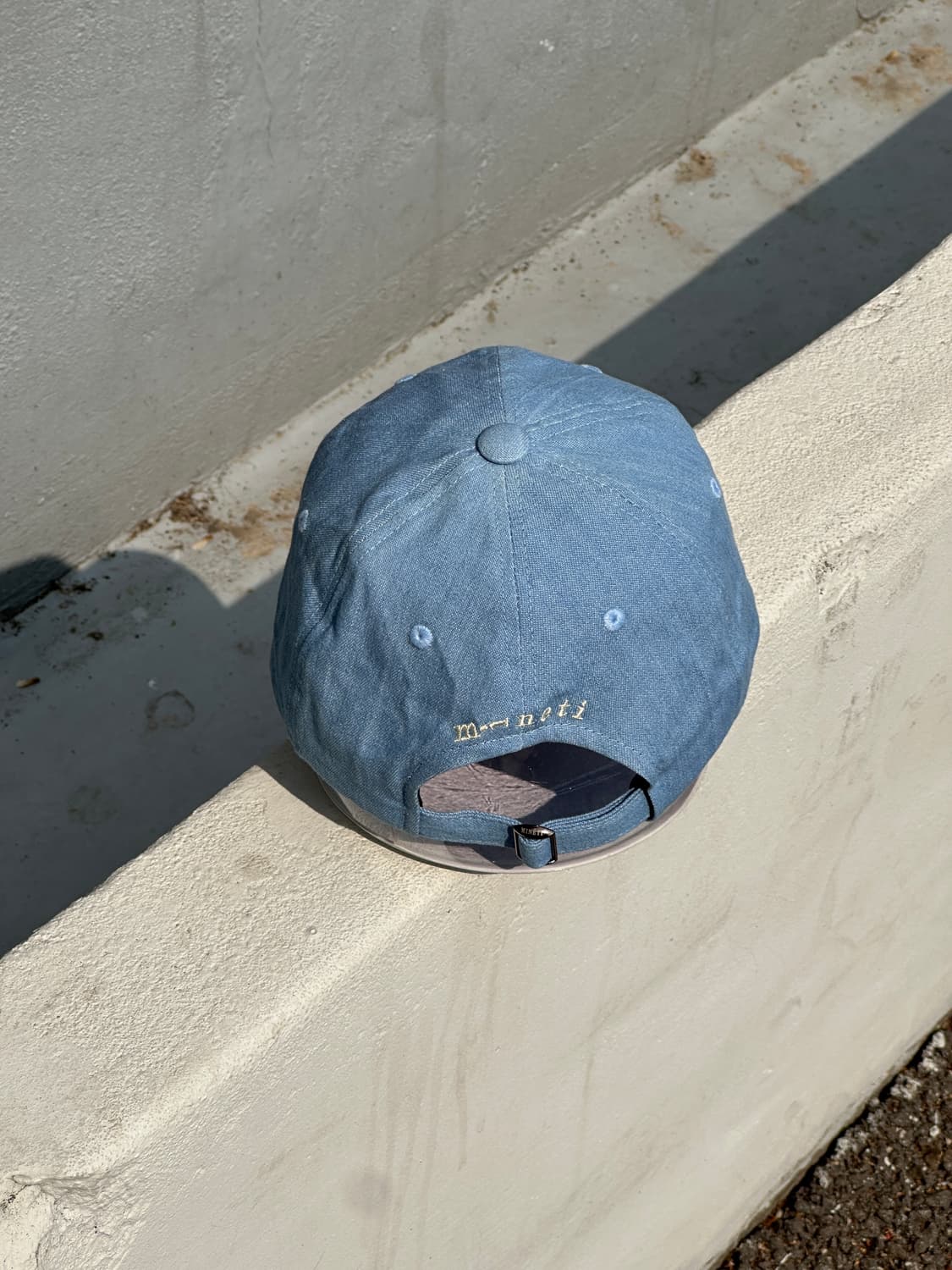 [M-L] 미네티 투톤 남여공용 데님 볼캡 모자 상품이미지4
