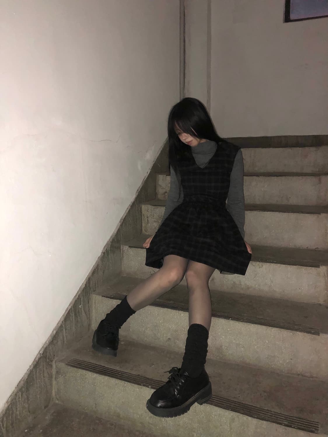 [코디세트] Check dress set 상품이미지1