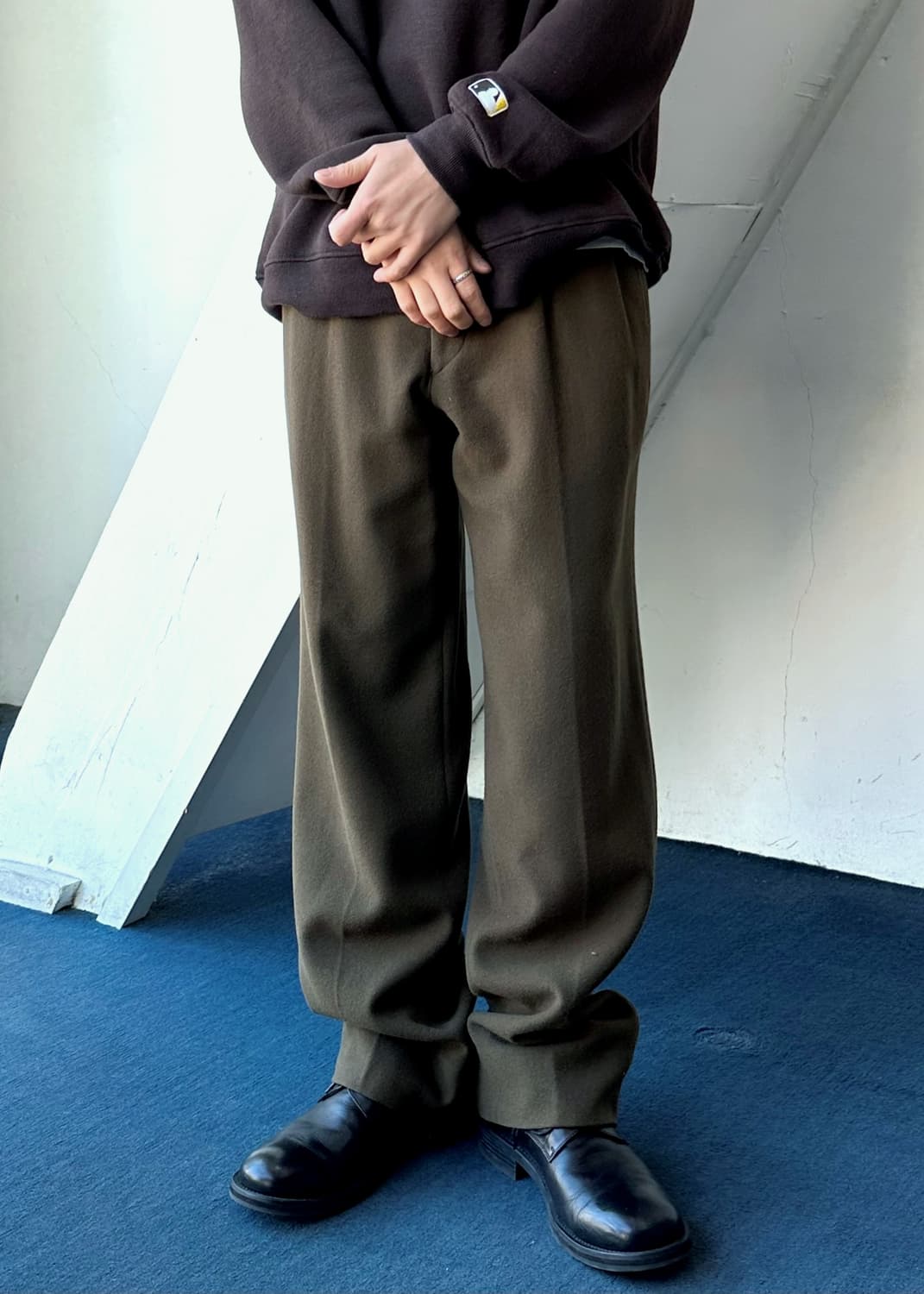  2 pleats wool flannel slacks 상품이미지5