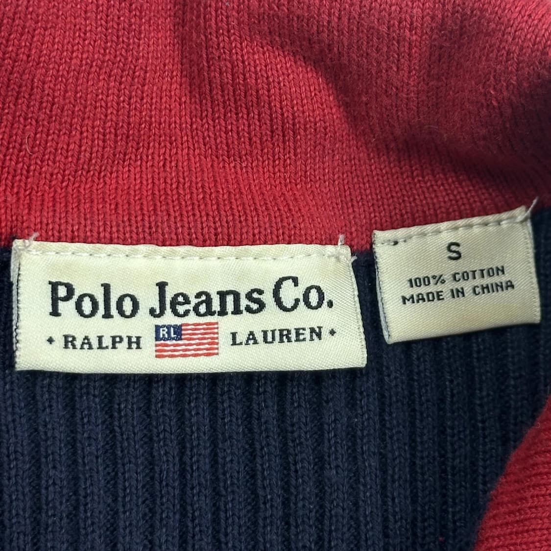 폴로진스 RL 성조기 네이비 반집업 니트 (S 여성추천) 상품이미지6