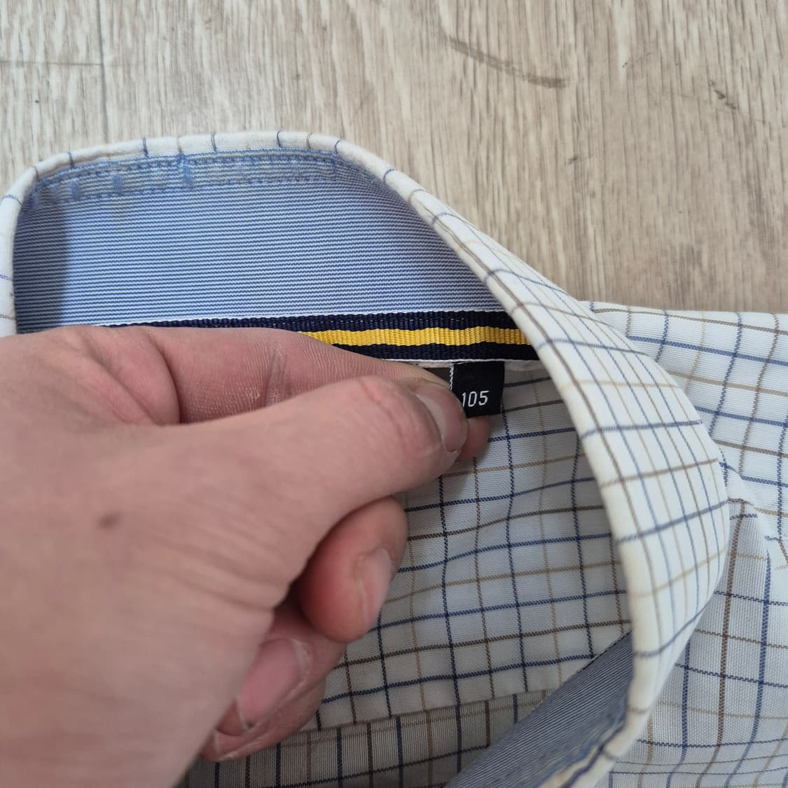 랑방 컬렉션 슬림핏 스탠다드 옥스포드 체크셔츠 XL(105) 상품이미지5