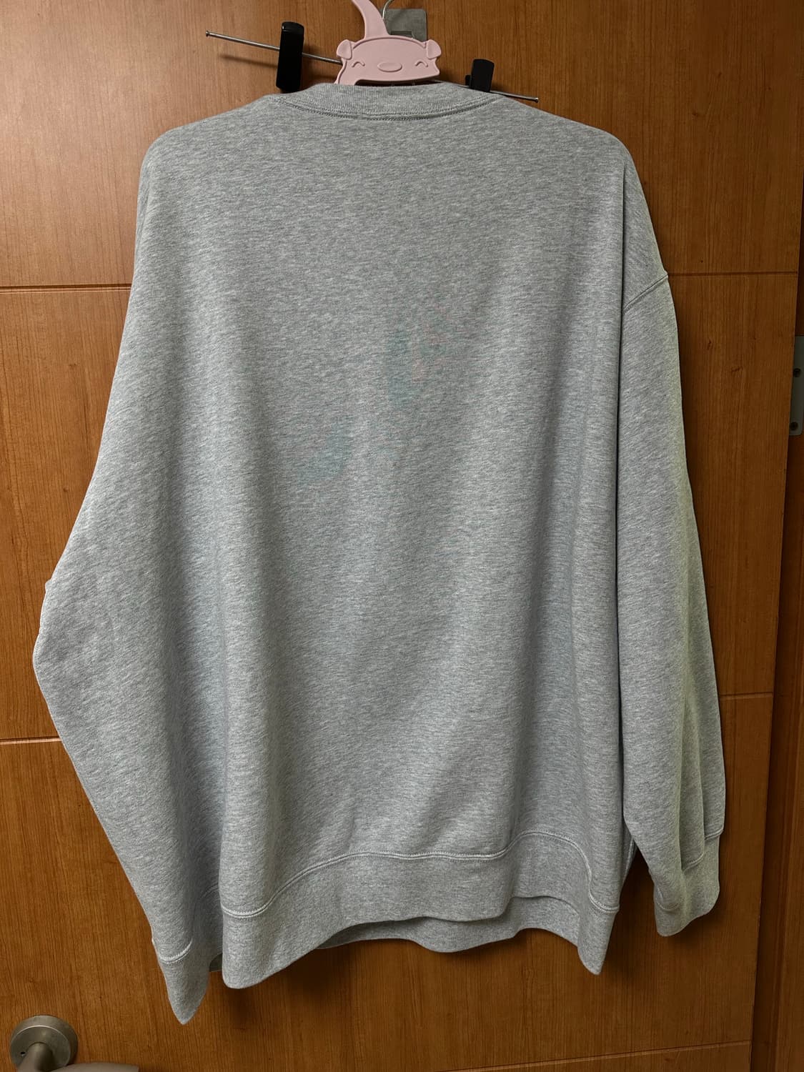 [4XL] 유니클로 맨투맨 스웨트셔츠 멜란지 그레이 상품이미지2