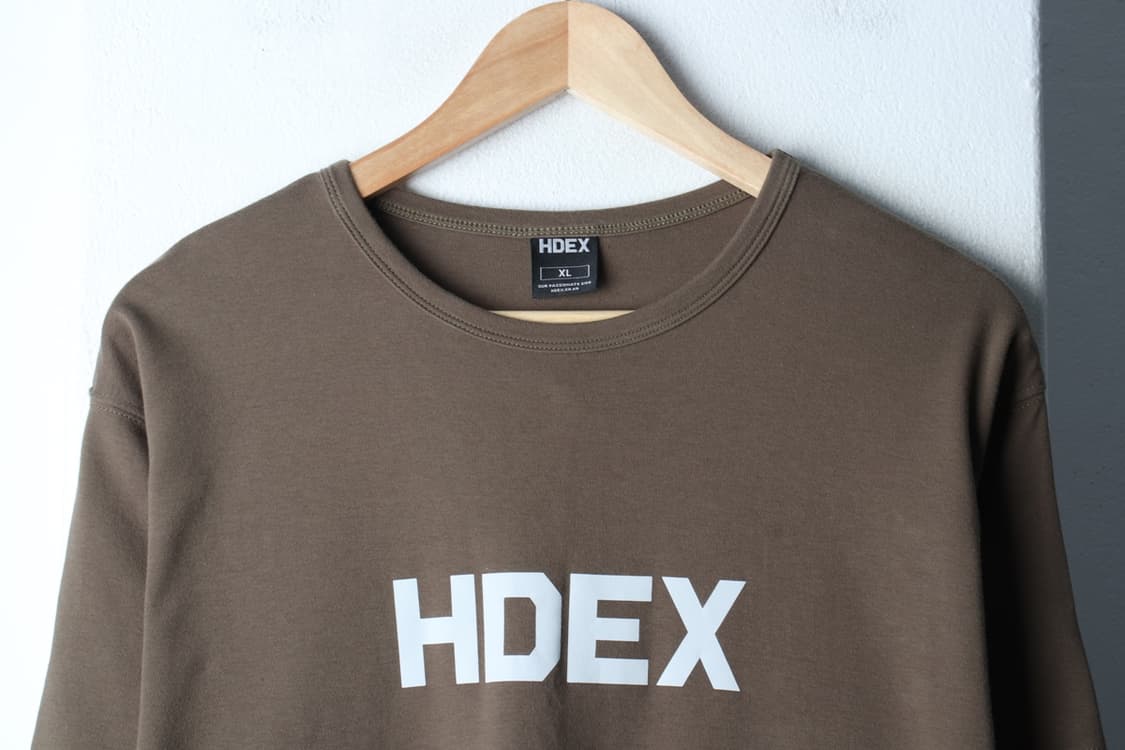 (XL-2XL) 에이치덱스 반팔 티셔츠 빅로고 카키 스판-H32399 상품이미지3