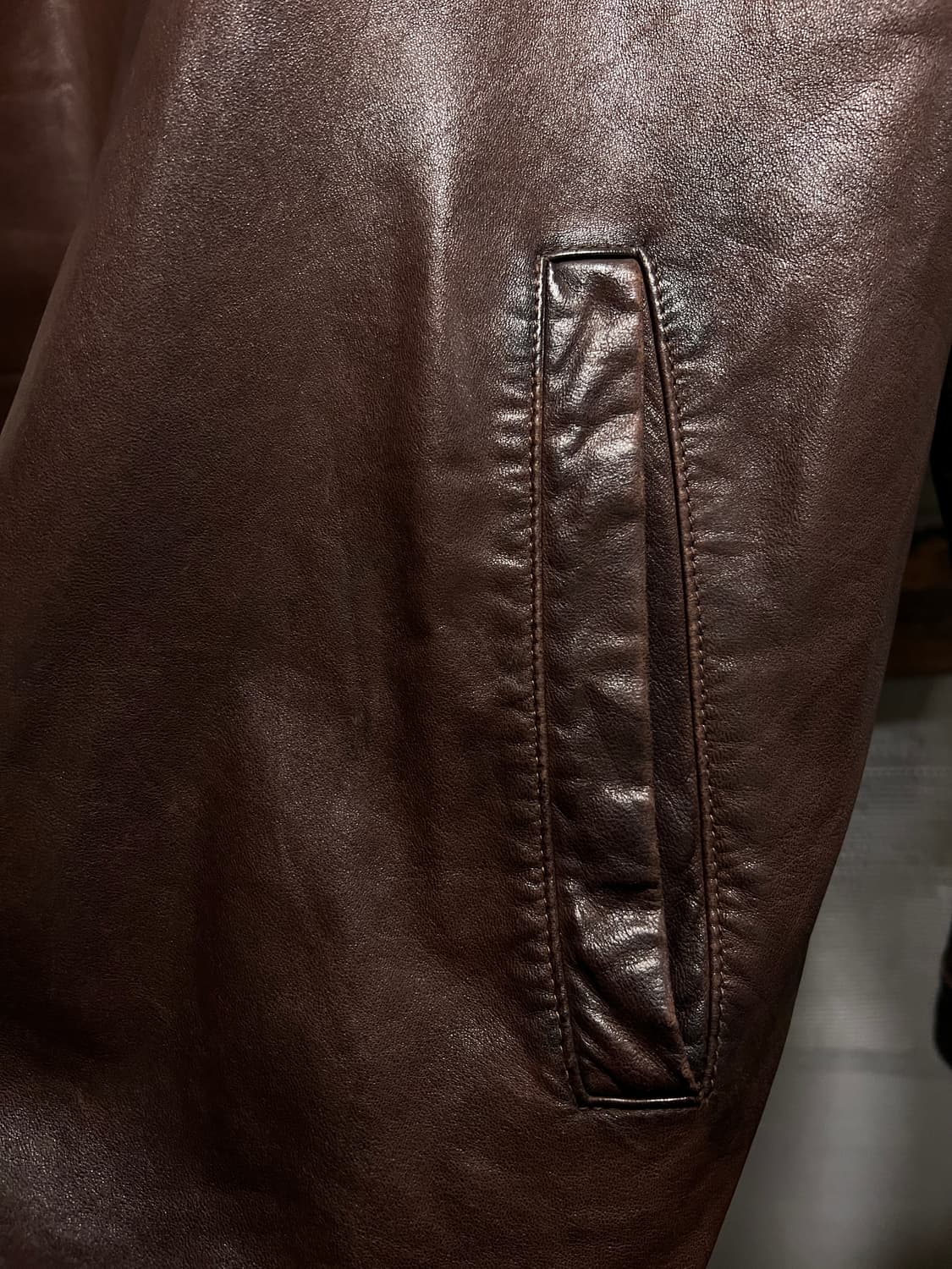 [M]폴로 랄프로렌 맥스웰 브라운 램스킨 레더 자켓 상품이미지4