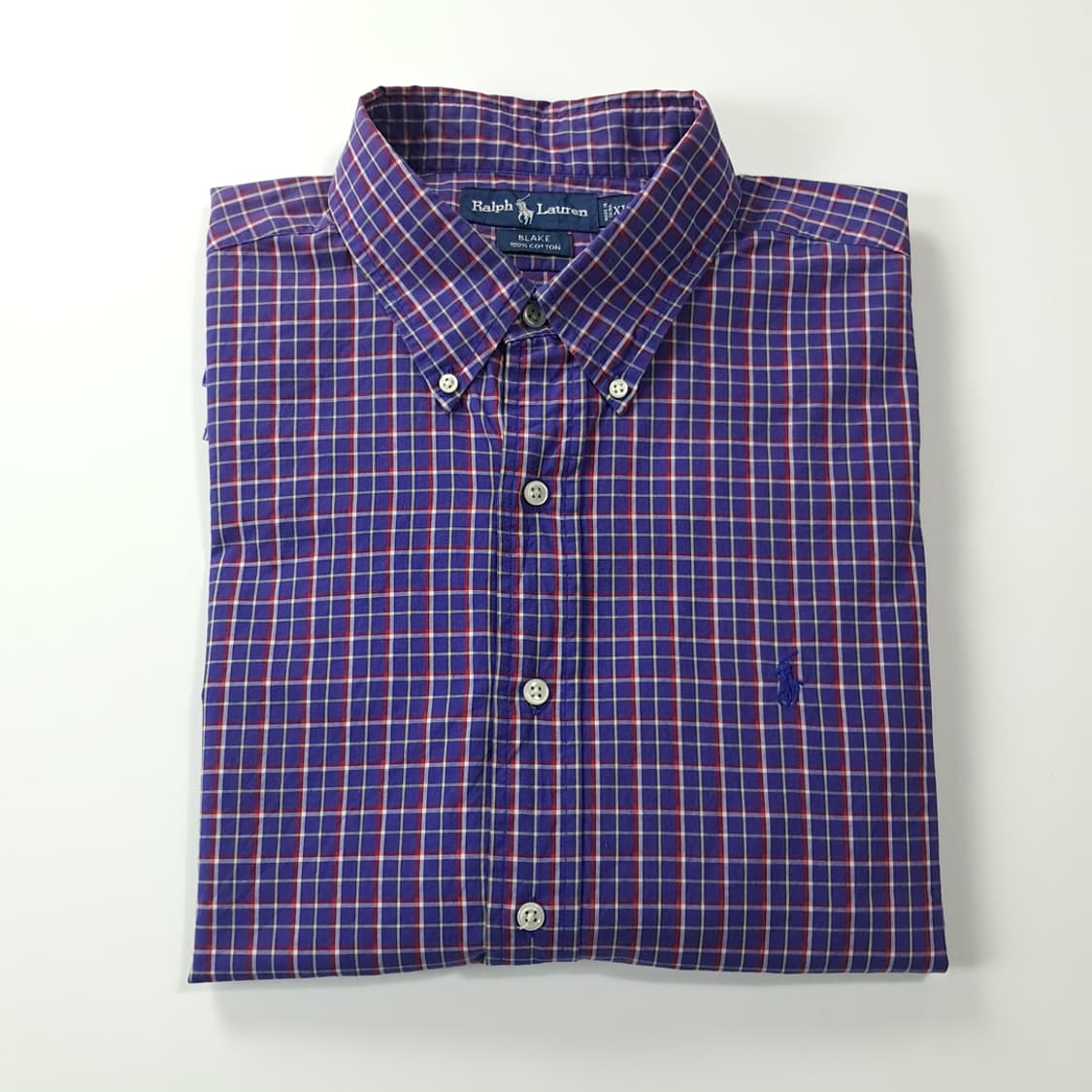 CK160 XL 폴로 90s 퍼플 스몰 타탄체크 셔츠 남방 상품이미지7