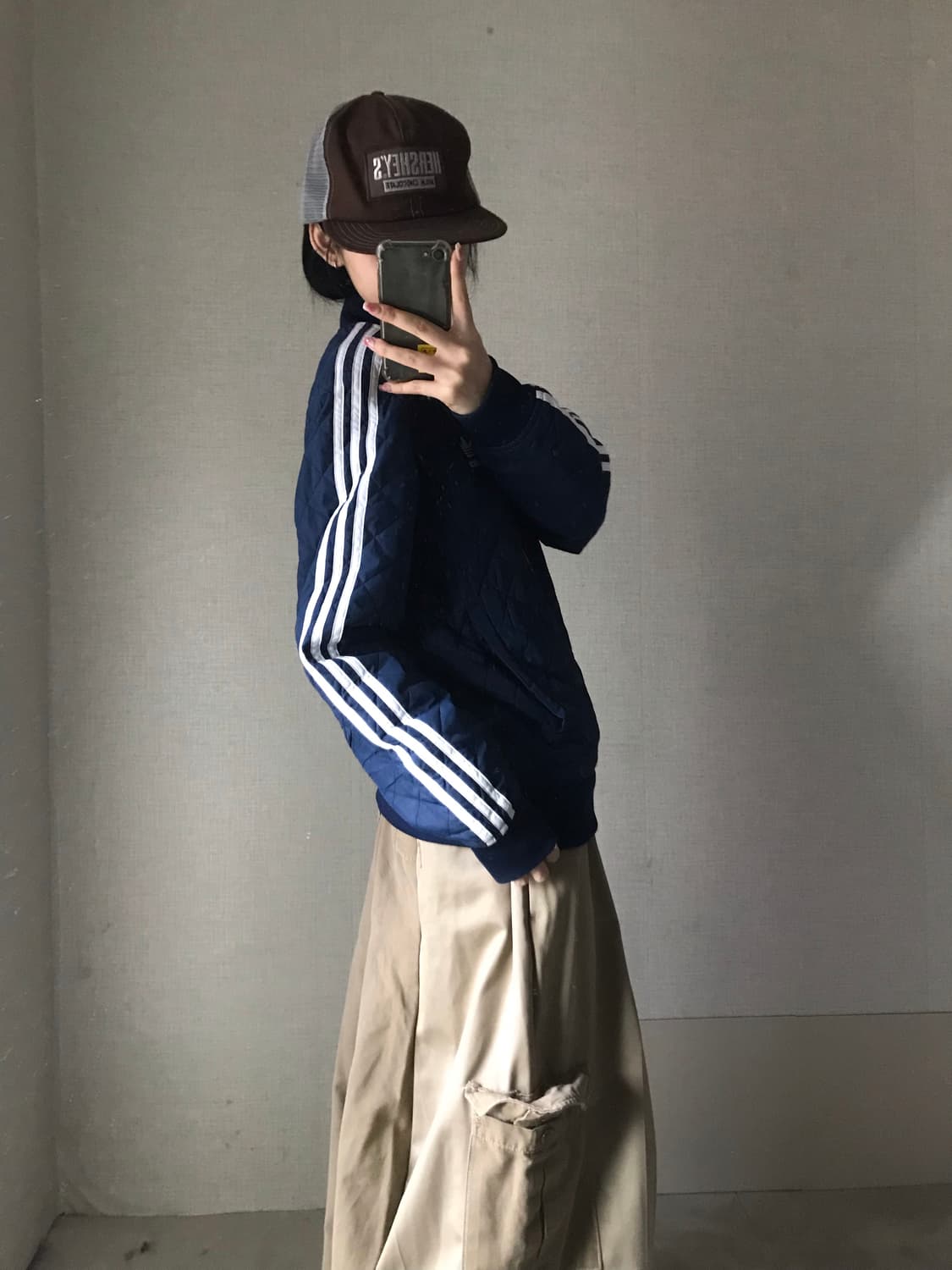 아디다스 네이비 경량패딩 상품이미지3