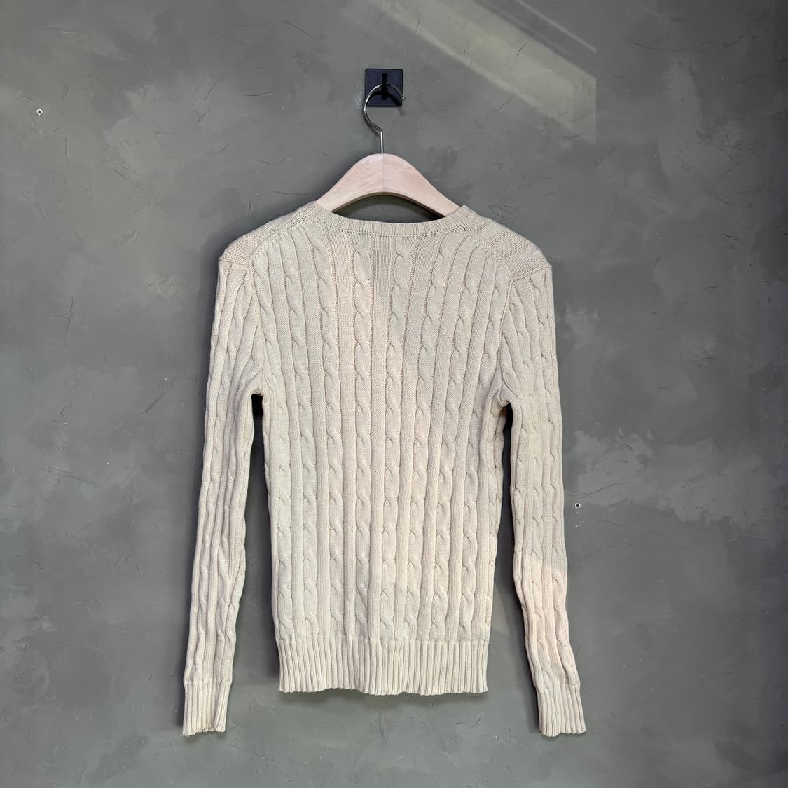 폴로 랄프로렌 꽈배기 니트 아이보리 상품이미지4