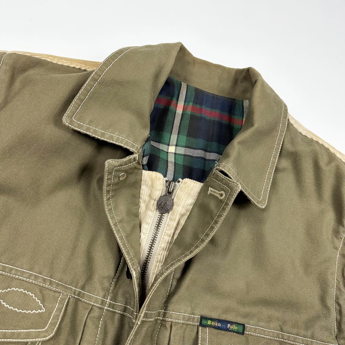 빈폴 진스 카키 배색 헌팅 조끼 베스트 (L) 상품이미지4