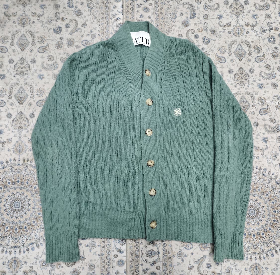 SATUR 세터 파로 오버사이즈 부클 가디건 상품이미지1