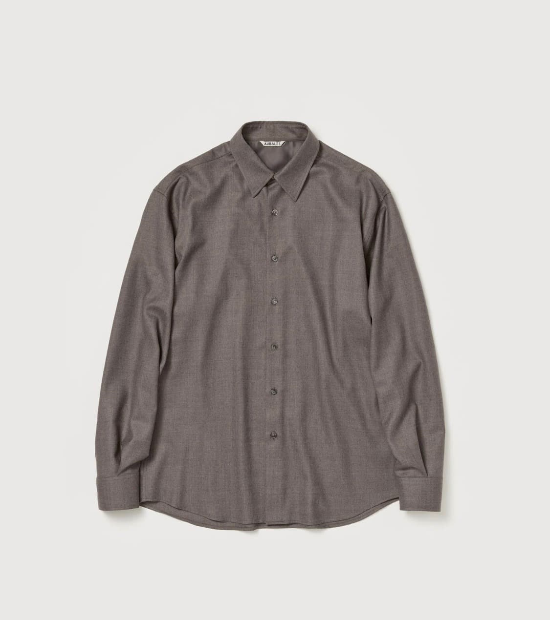 23aw 오라리 슈퍼라이트 울 셔츠 탑브라운 4 상품이미지1