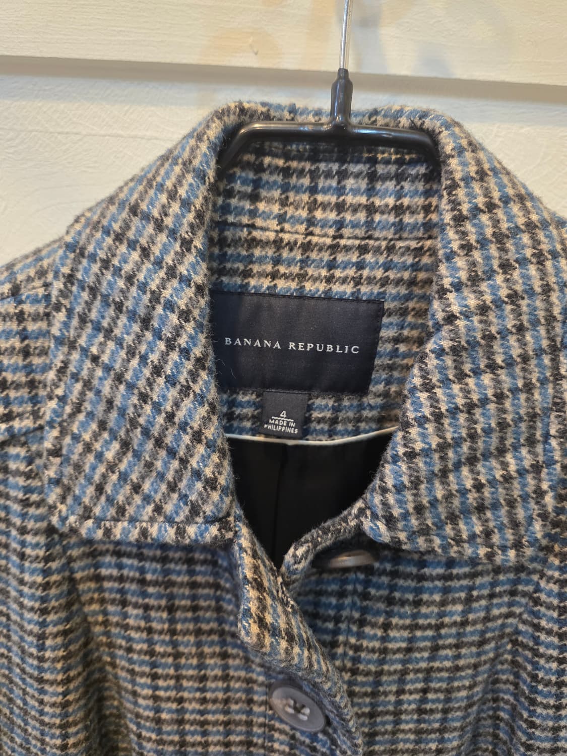 바나나리퍼블릭 체크 패턴 자켓 4사이즈 상품이미지2