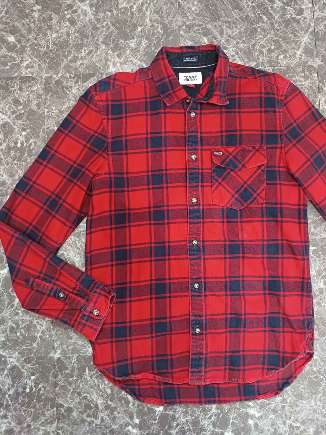 타미 진스(TOMMY JEANS) 체크 셔츠 S 상품이미지1