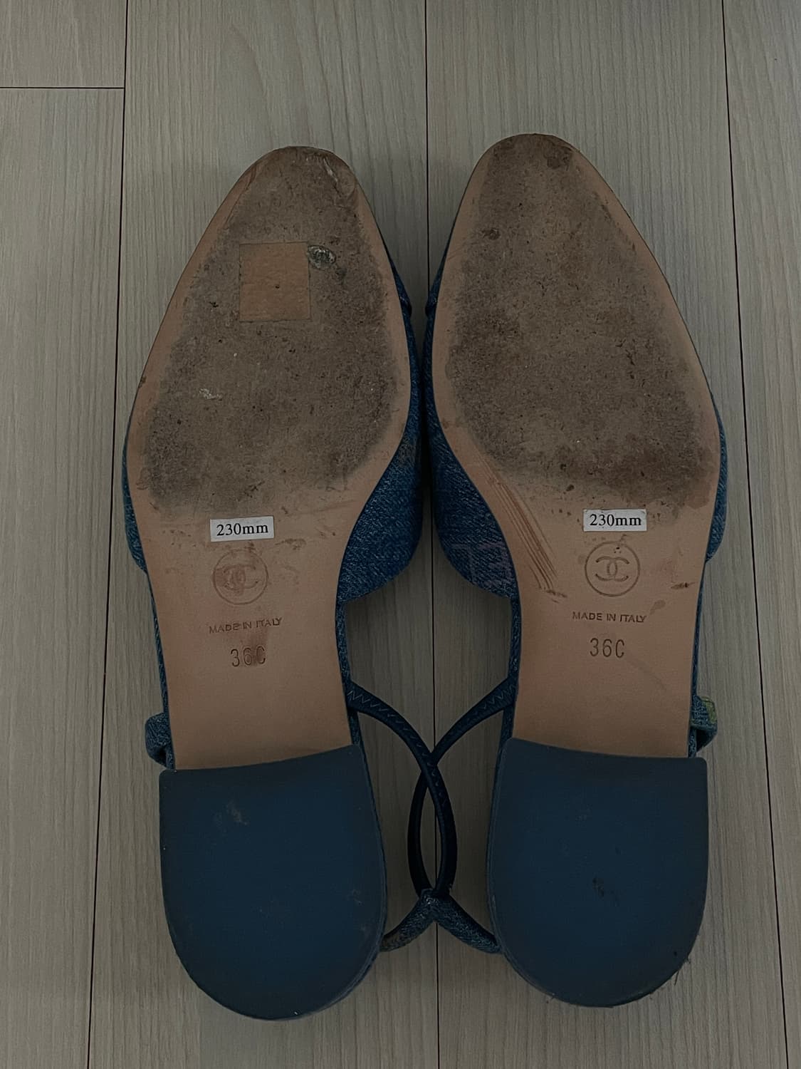 샤넬 데님 슬링백 플랫 36사이즈 상품이미지6