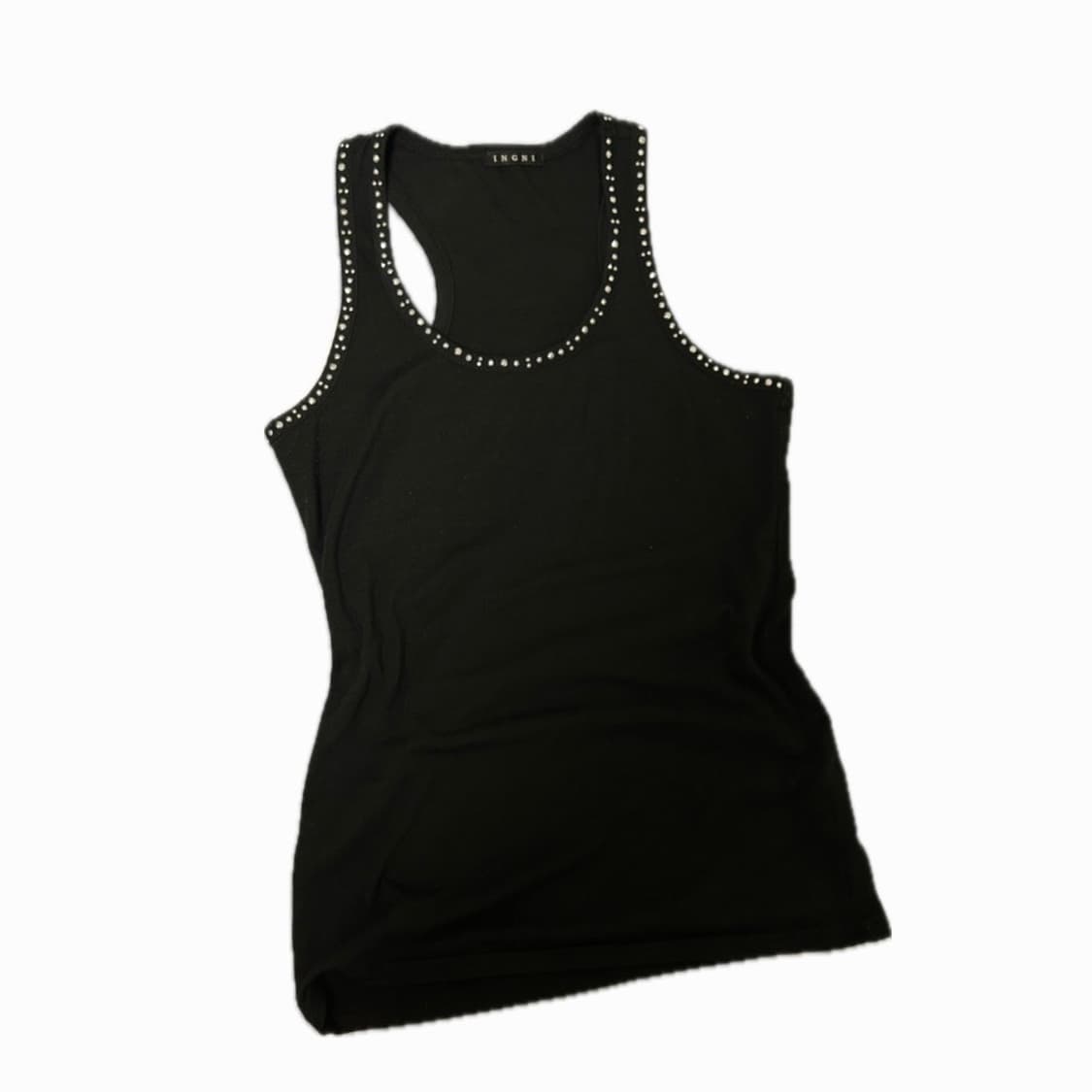 빈티지 큐빅 슬리브리스 나시 상품이미지1