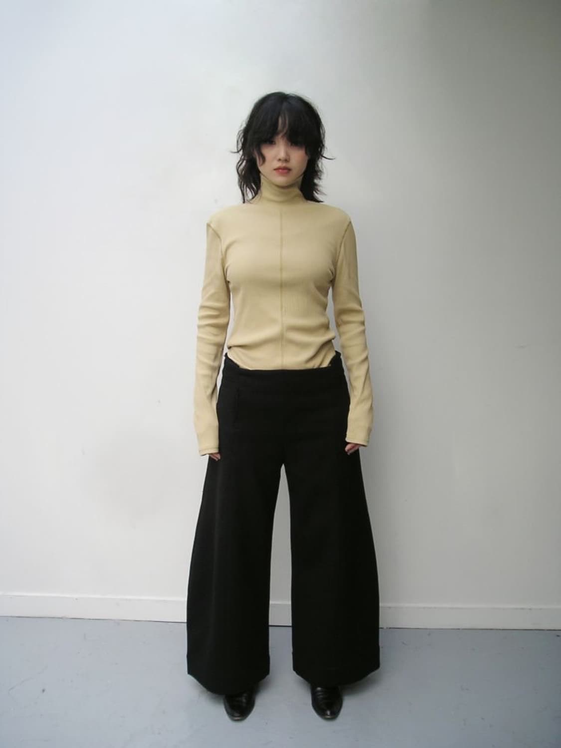 Zip turtleneck top 상품이미지1