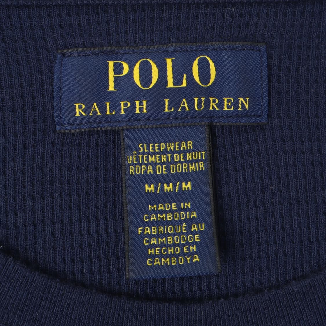 폴로 랄프로렌 네이비 폴로베어 와플 롱슬리브 상품이미지8