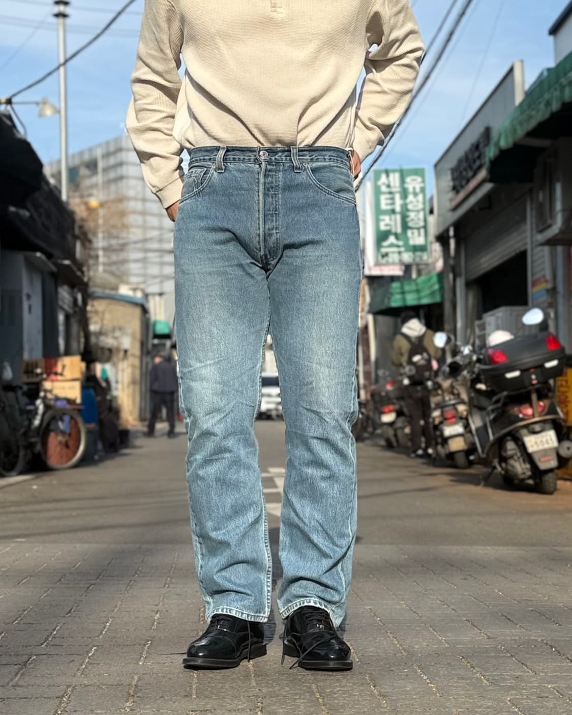 00‘s 리바이스 501 스트레이트핏 데님 팬츠 34 상품이미지8