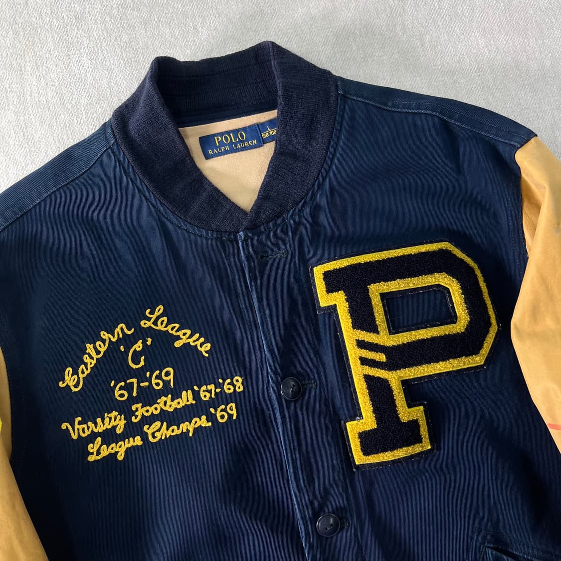 100 폴로 랄프로렌 데이비슨 풋볼 바시티 자켓 상품이미지3
